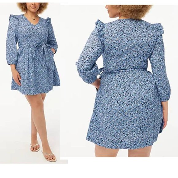 J. Crew Dresses & Skirts - J CREW Plus Size Lightweight Cotton Puff-Sleeve Mini Dress